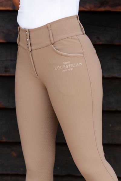 Picture of Soho Equestrian Breeches Full Grip Cappuccino