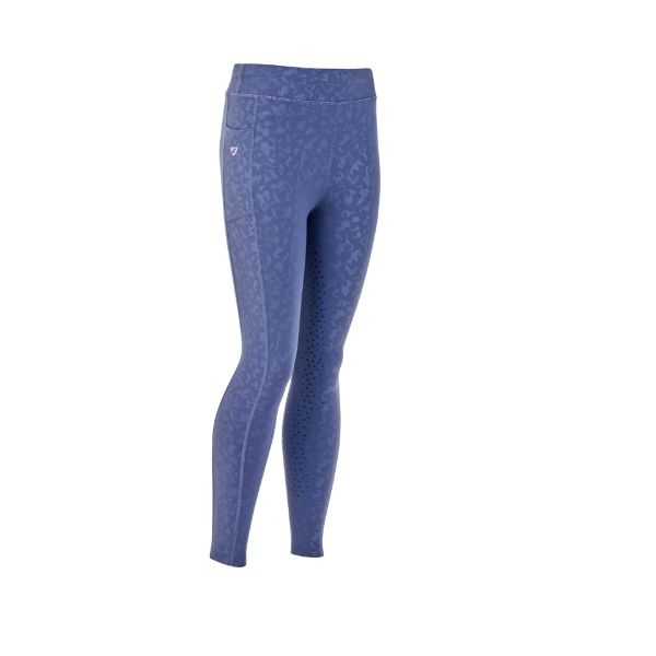 Picture of Shires Aubrion Young Rider Non-Stop Riding Tights Blue