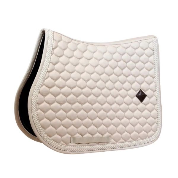 Picture of Kentucky Horsewear Saddle Pad With Plaited Cord Show Jumping Beige Full