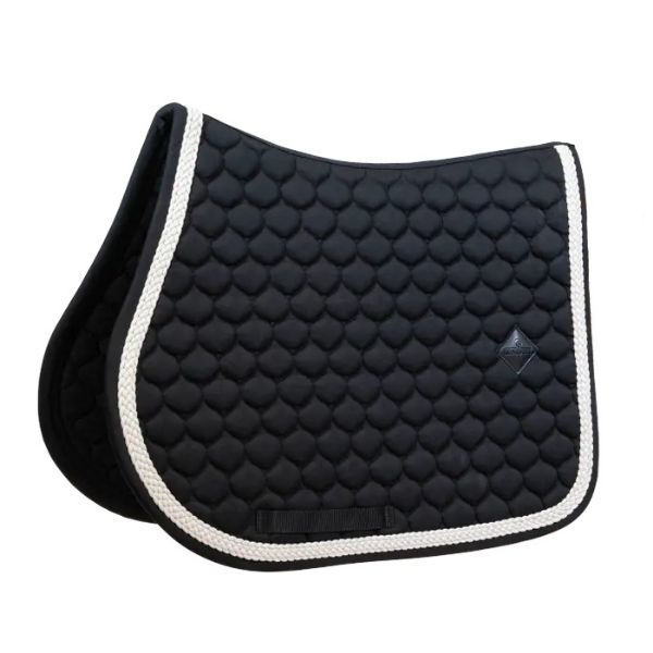 Picture of Kentucky Horsewear Saddle Pad With Plaited Cord Show Jumping Black Full