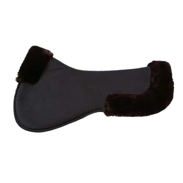 Picture of Kentucky Horsewear Sheepskin Anatomic Half Pad Absorb Black / Brown