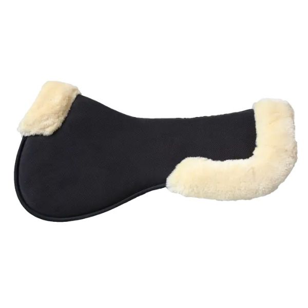 Picture of Kentucky Horsewear Sheepskin Anatomic Half Pad Absorb Black / Natural