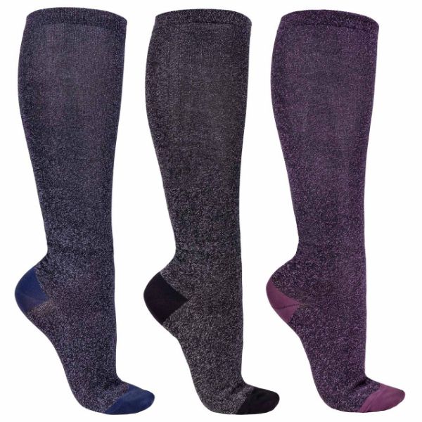 Picture of QHP Knee Stockings Cheery Collection (3 pack) Mix Colours 39-42