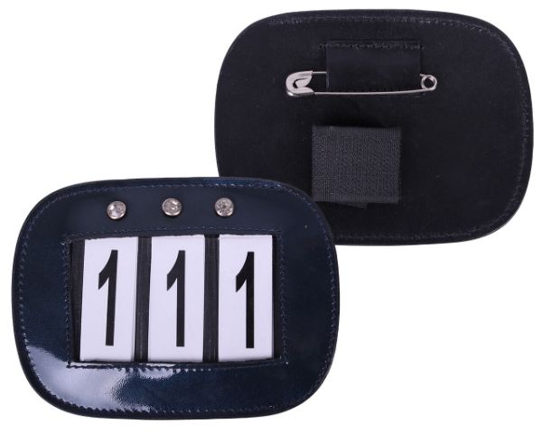 Picture of QHP Number Holder Navy Diamonte