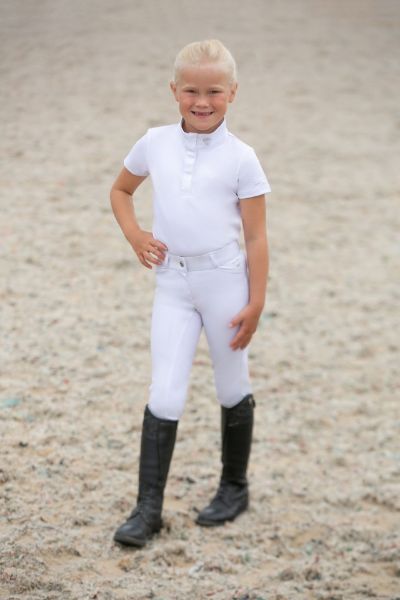 Picture of Hy Equestrian Cadiz Mizs Show Competition Breeches White/Silver