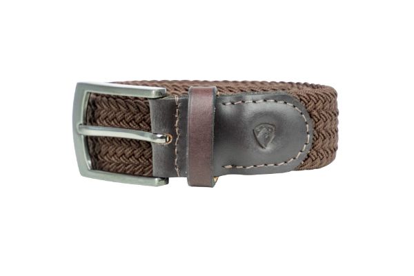 Picture of Hy Equestrian Woven Elastic Belt Brown L/XL