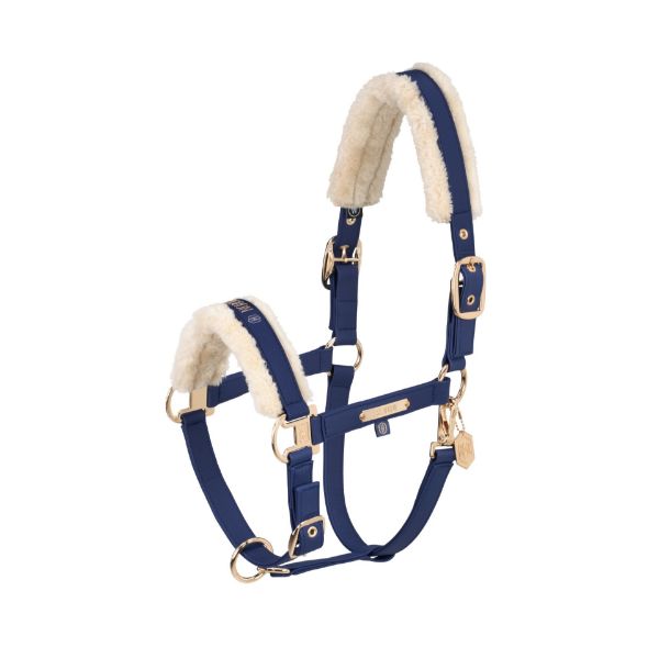 Picture of Eskadron Headcollar Faux Leather Double Pin F Heritage 24/25 True Blue