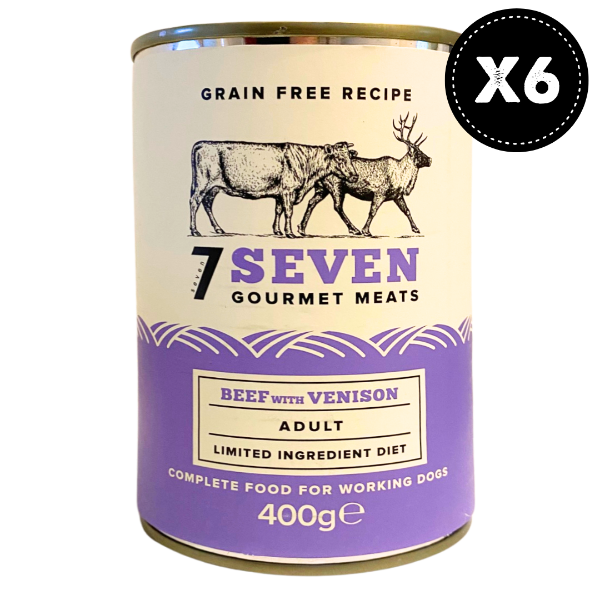 Picture of Seven Adult Beef & Venison Tins 6x400g