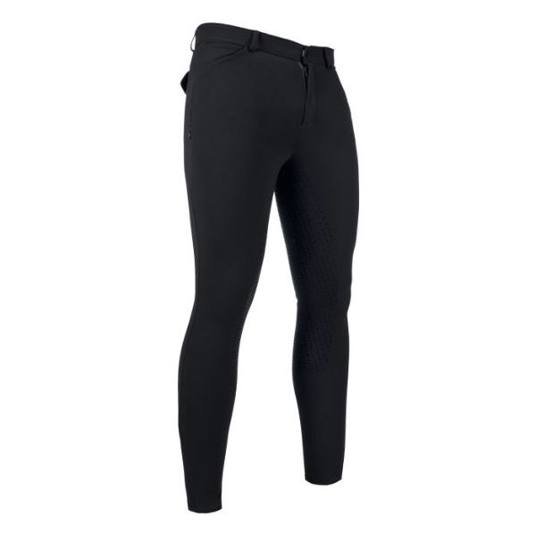 Picture of HKM Sports Mens Riding Breeches James Silicone Full Seat Black