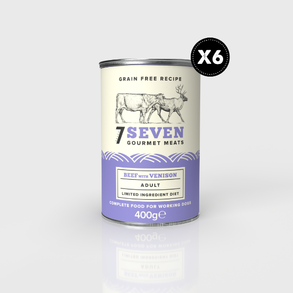 Picture of Seven Adult Beef & Venison Tins 6x400g