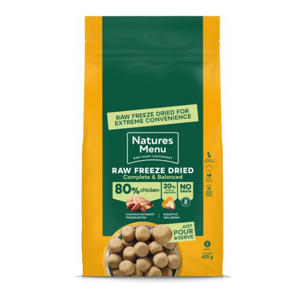 Picture of Natures Menu Complete & Balanced 80/20 Freeze Dried Chicken 625g