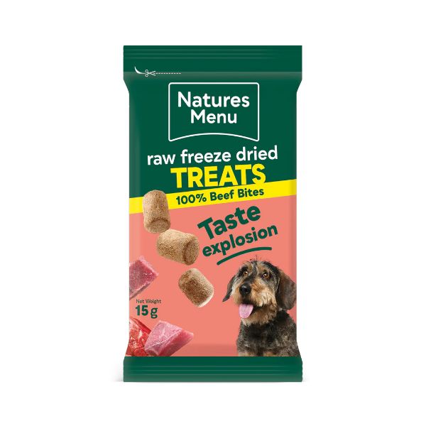 Picture of Natures Menu Freeze Dried Beef Bites 15g