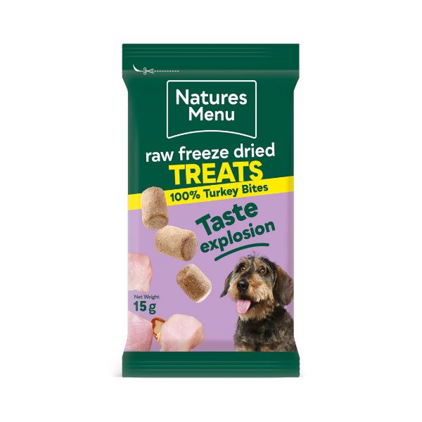 Picture of Natures Menu Freeze Dried Turkey Bites 15g