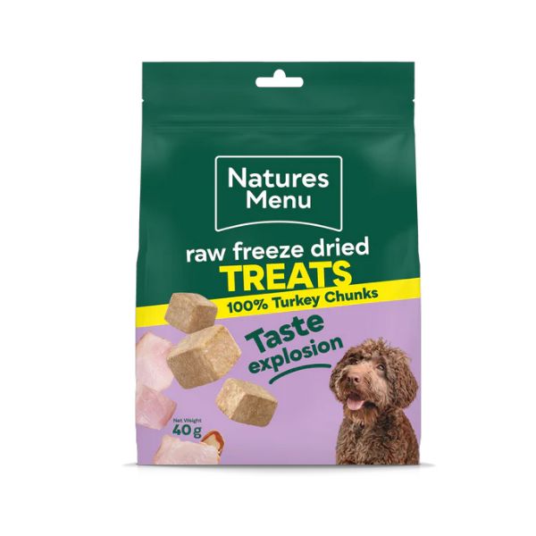 Picture of Natures Menu Freeze Dried Turkey Chunks 40g