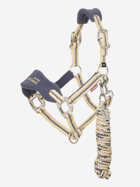 Picture of Le Mieux Vogue Fleece Headcollar & Leadrope Dusk Mini