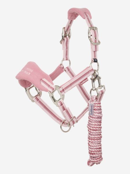 Picture of Le Mieux Vogue Fleece Headcollar & Leadrope Peony Mini