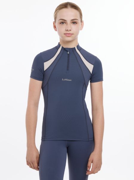 Picture of Le Mieux Young Rider Short Sleeve Mia Mesh Base Layer Dusk