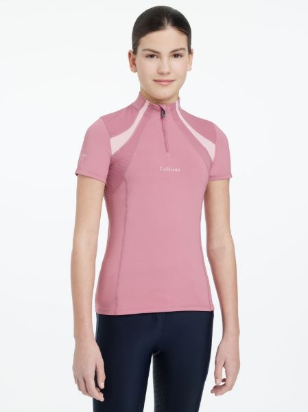 Picture of Le Mieux Young Rider Short Sleeve Mia Mesh Base Layer Peony