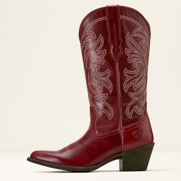 Picture of Ariat Wms Heritage J-Toe Stretchfit Western Boots Sangria