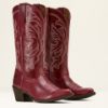 Picture of Ariat Wms Heritage J-Toe Stretchfit Western Boots Sangria