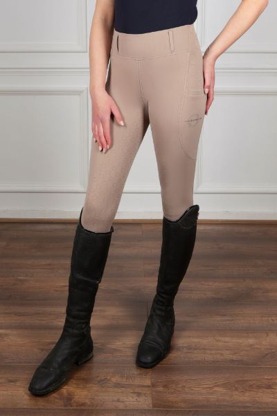 Picture of Coldstream Ladies Oxnam Competition Riding Tights Taupe