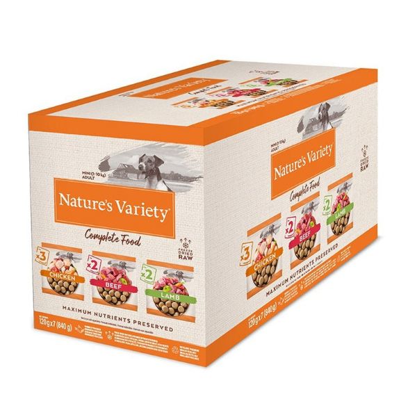 Picture of Natures Variety Dog - Complete Freeze Dried Food Multipack 7x120g