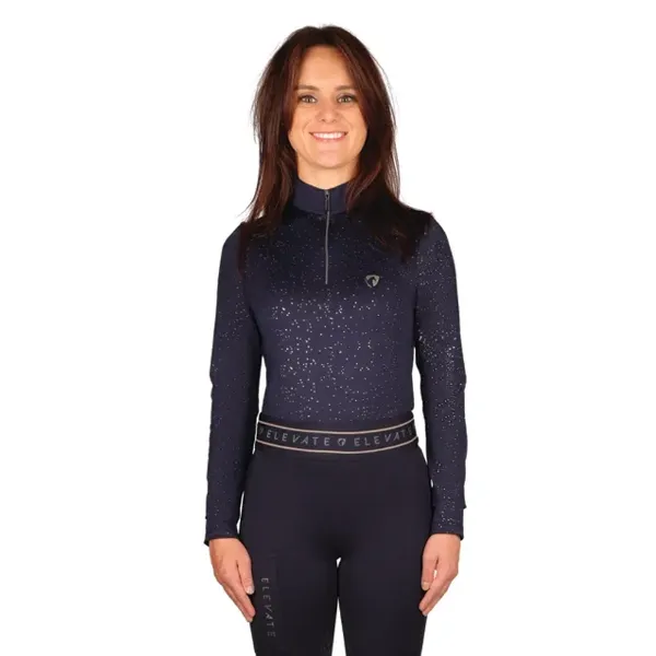 Picture of Hy Equestrian Elevate Allure Base Layer Navy / Gunmetal Grey