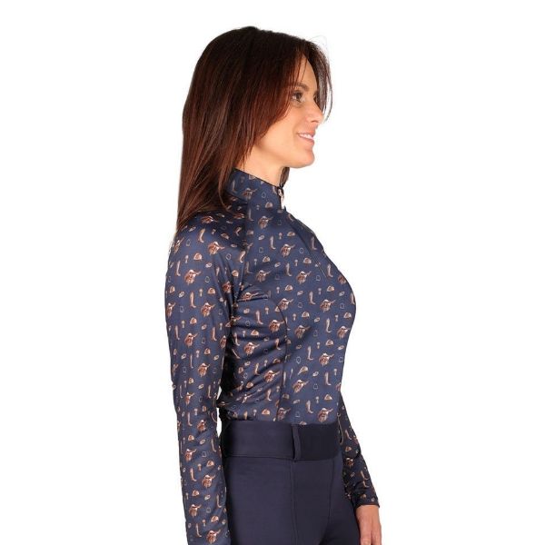 Picture of Hy Equestrian Elevate Country Base Layer Navy / Fossil